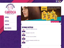 Tablet Screenshot of cosmeticoscarioca.com.br